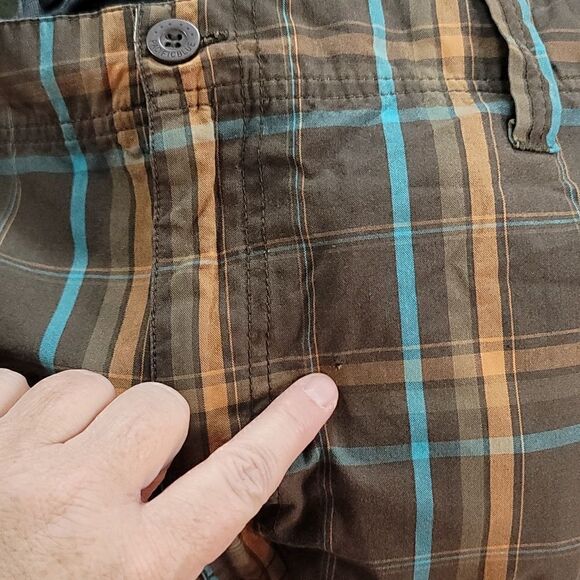 Men's Pacific Blue Plaid Shorts Size 42 - Picture 7 of 7